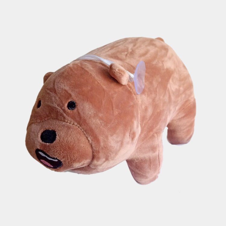 Peluche Osos Escandalosos  - Pardo - 20cm  con Ventosa