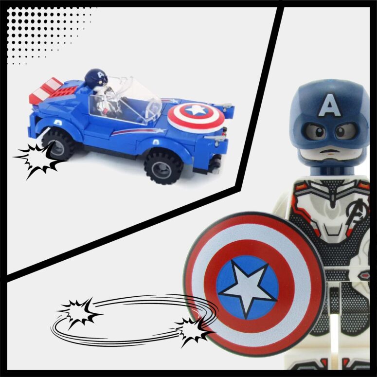 Auto Capitan América - Avengers Endgame Bloques  - MG251 A