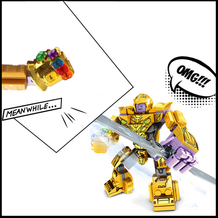 Bloques Avengers SETx1 Robot Thanos MG305 B