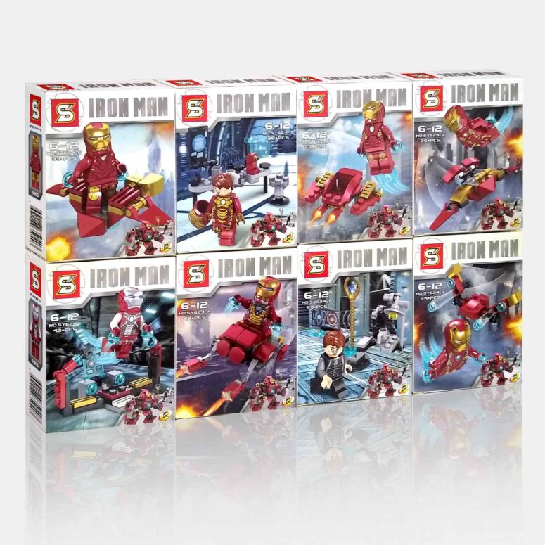 Sy624 Avengers Ironman x8 Figuras- HulkBuster