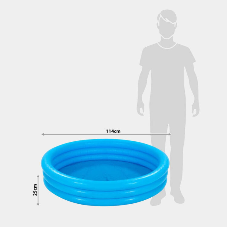 Pileta Inflable Agua P Bebes Niños Intex Cristal Azul 114cm X 25cm - 59416NP