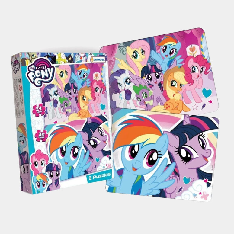 2 Puzzles Rompecabezas My Little Pony Tapimovil