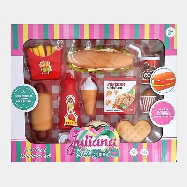 Juliana Set Comida Fast Food Sandwich
