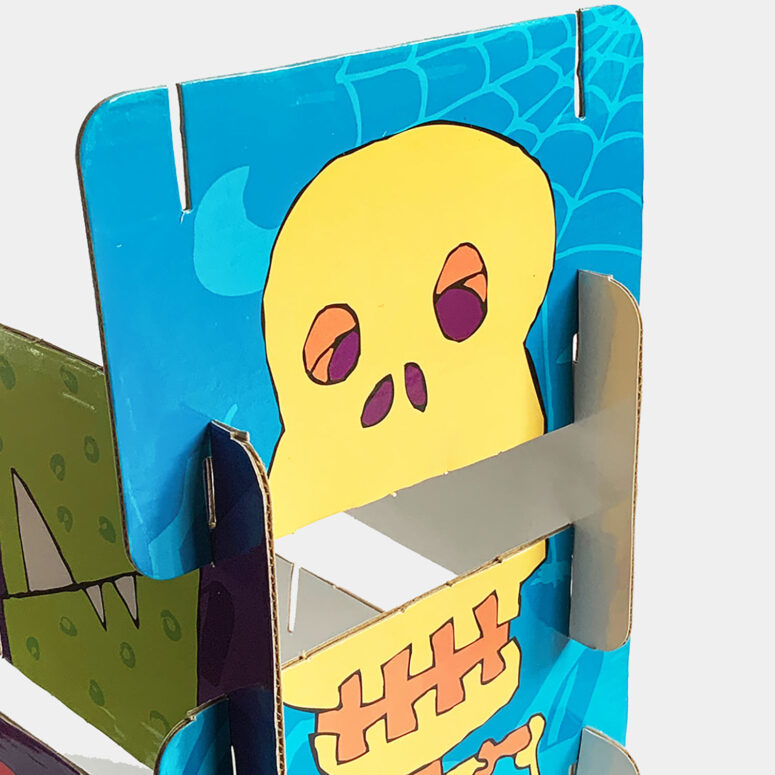 1,2,3 Susto  Cartas Encastrables para armar  - Ludiedro