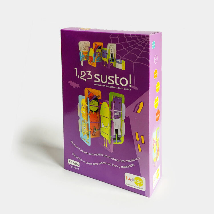 1,2,3 Susto  Cartas Encastrables para armar  - Ludiedro